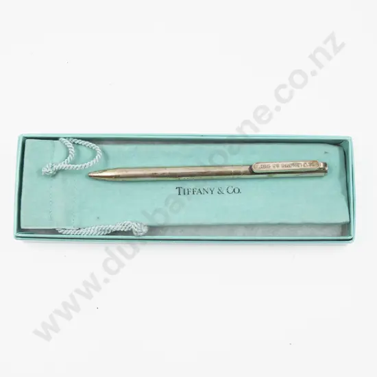 Tiffany & Co S/S Ball Point Pen in Original Display Box