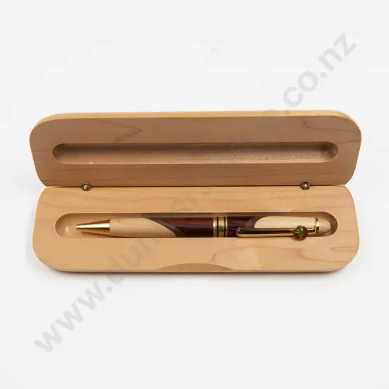 Handed Crafted Wooden Ball Point Pen with Matching Display Box