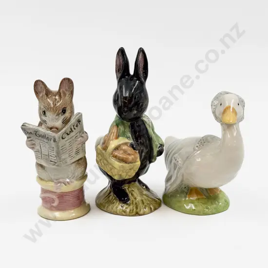 Three Beatrix Potter Figures - Two Royal Albert & One Beswick