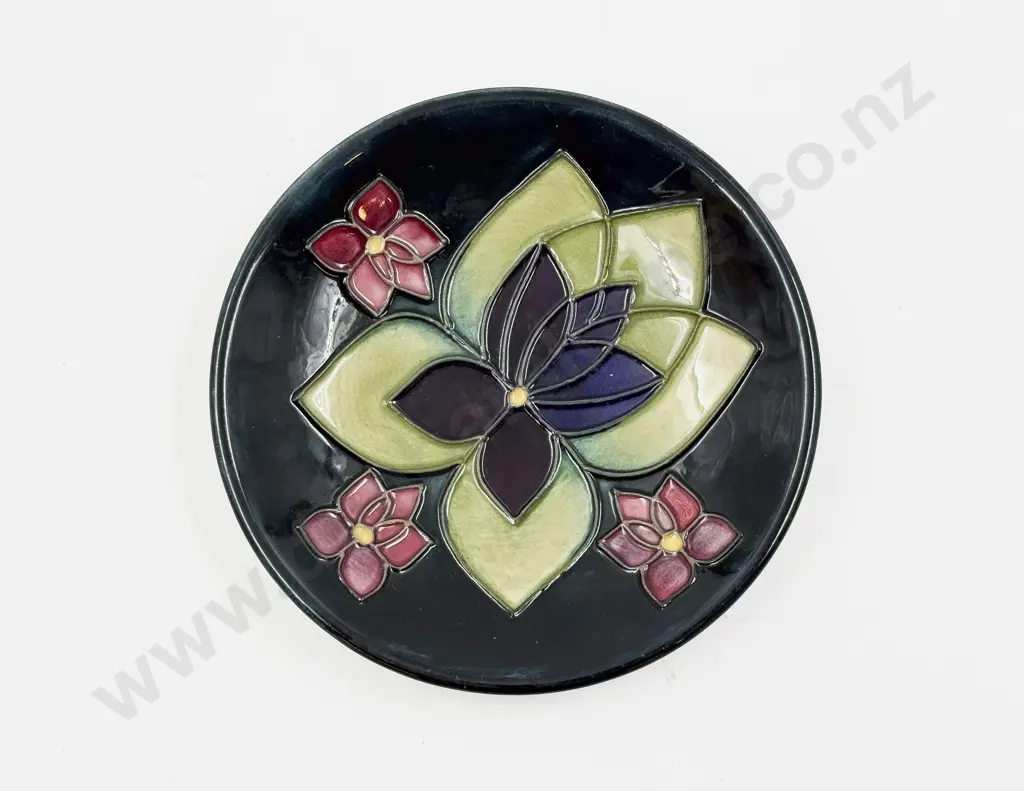 Moorcroft Dish "Violet" with Original Box Image 1++