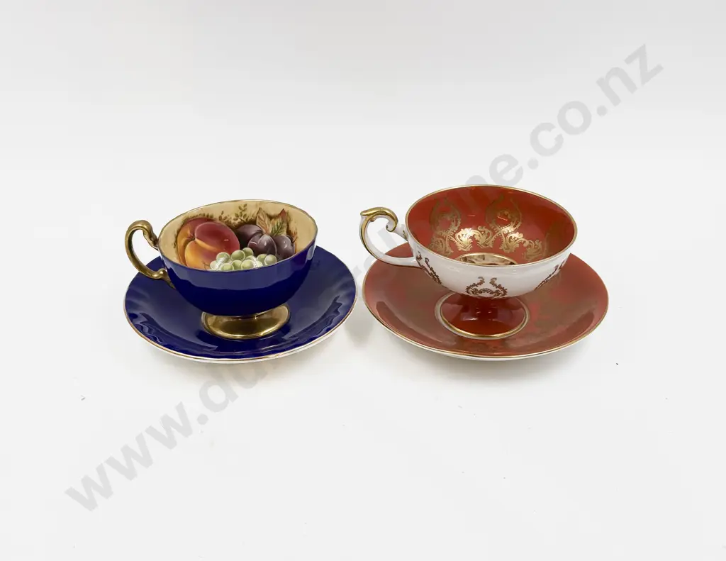 Two Aynsley Cups & Saucers Image 1++