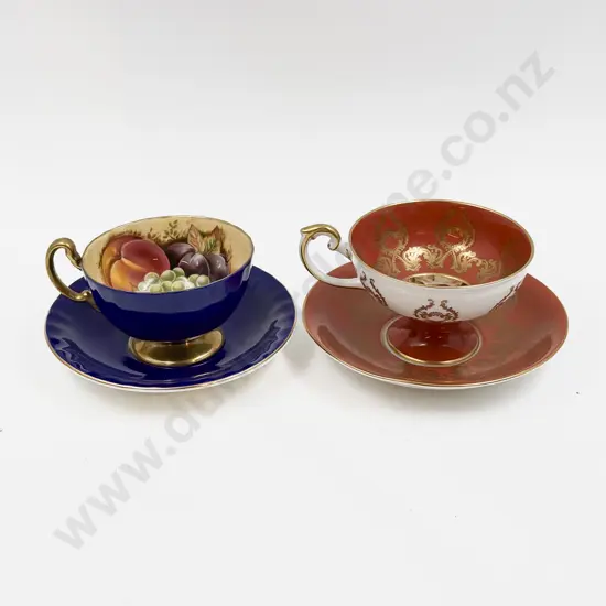 Two Aynsley Cups & Saucers