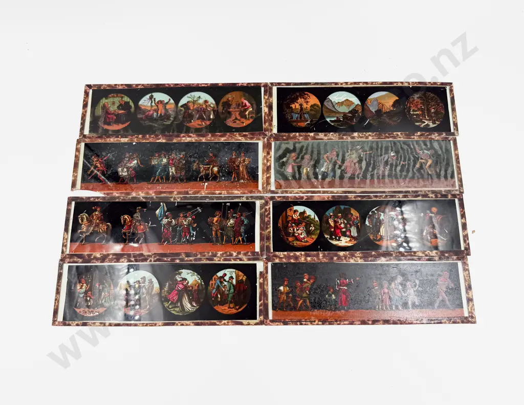 Magic Lantern in Box & Assorted Slides Image 1++
