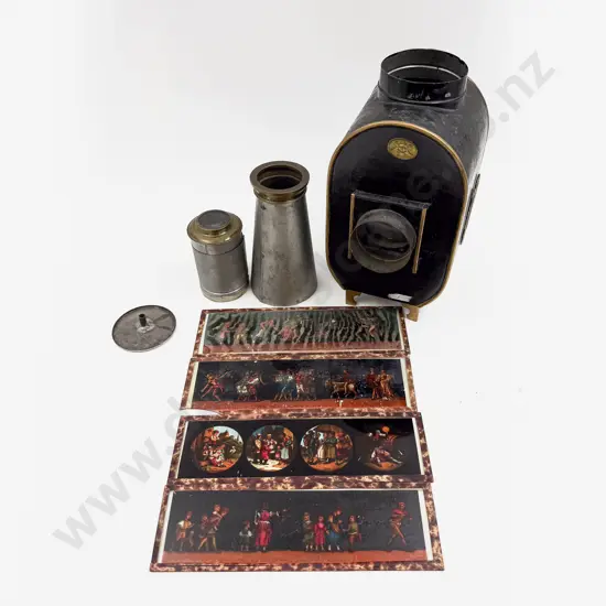 Magic Lantern in Box & Assorted Slides