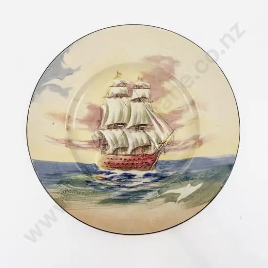 RD Plate "The Flag Ship of Lord Nelson at Trafalgar"