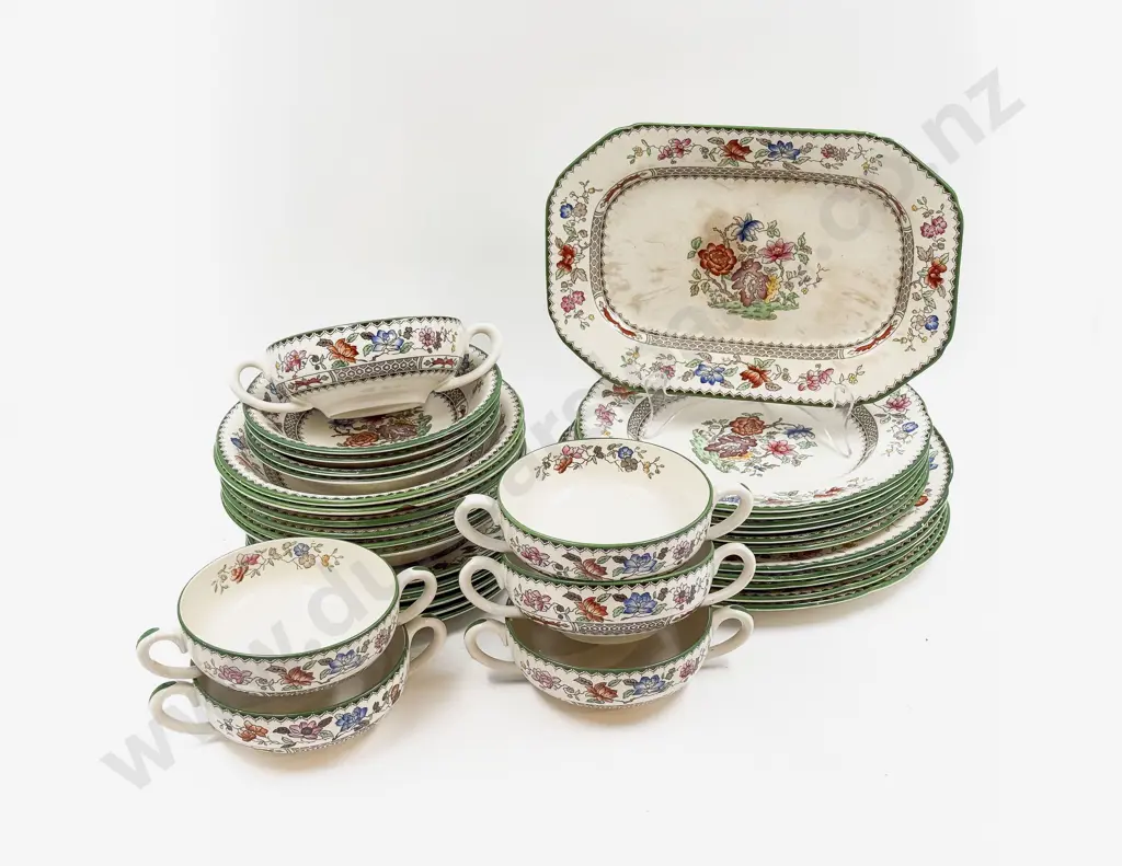 Qty of Copeland Spode "Chinese Rose" Pattern Dinner China Image 1++