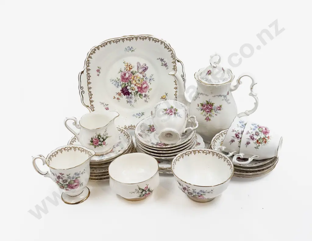 Royal Albert "Tranquility" Pattern Part Tea Set & Other Part Tea Set Image 1++