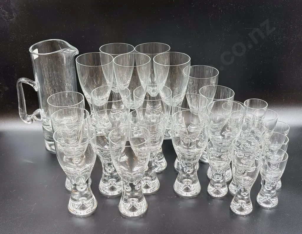 Scandinavian Style Suite of Assorted Glassware Image 1++