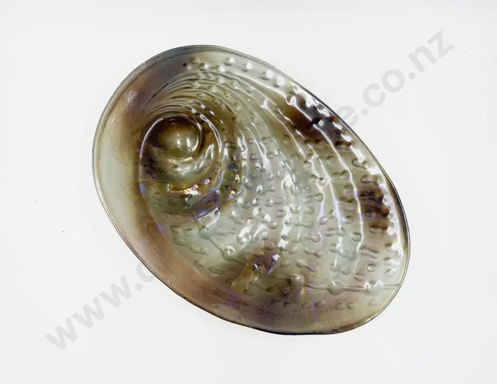 Modern Art Glass Shell Form Table Bowl Image 1++