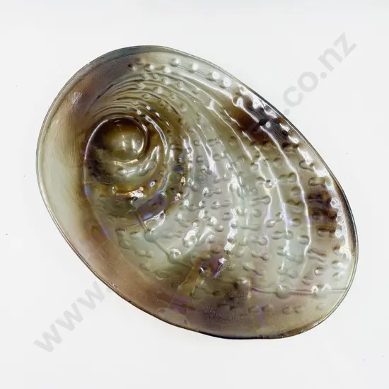 Modern Art Glass Shell Form Table Bowl