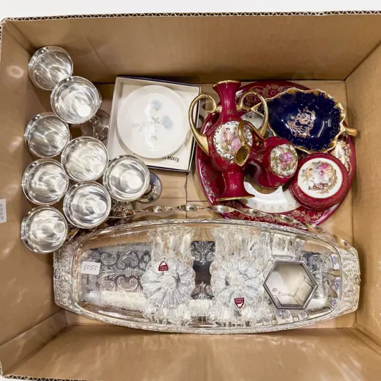 Qty of Assorted S/P together with Limoges & Others