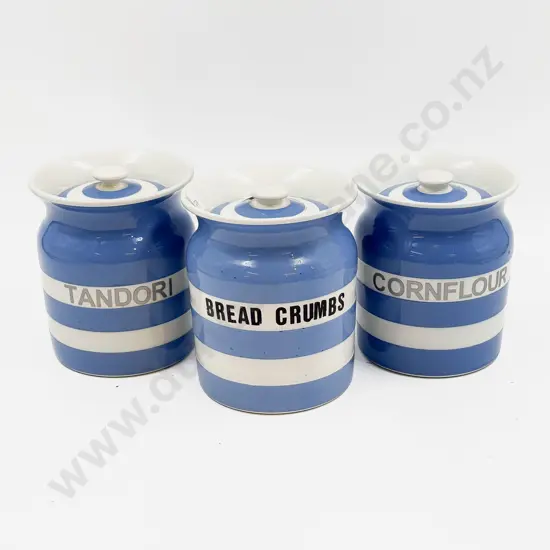 Three T.G. Green Cornish Ware Storage Jars