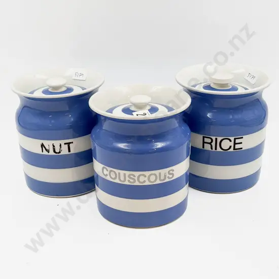 Three T.G. Green Cornish Ware Storage Jars