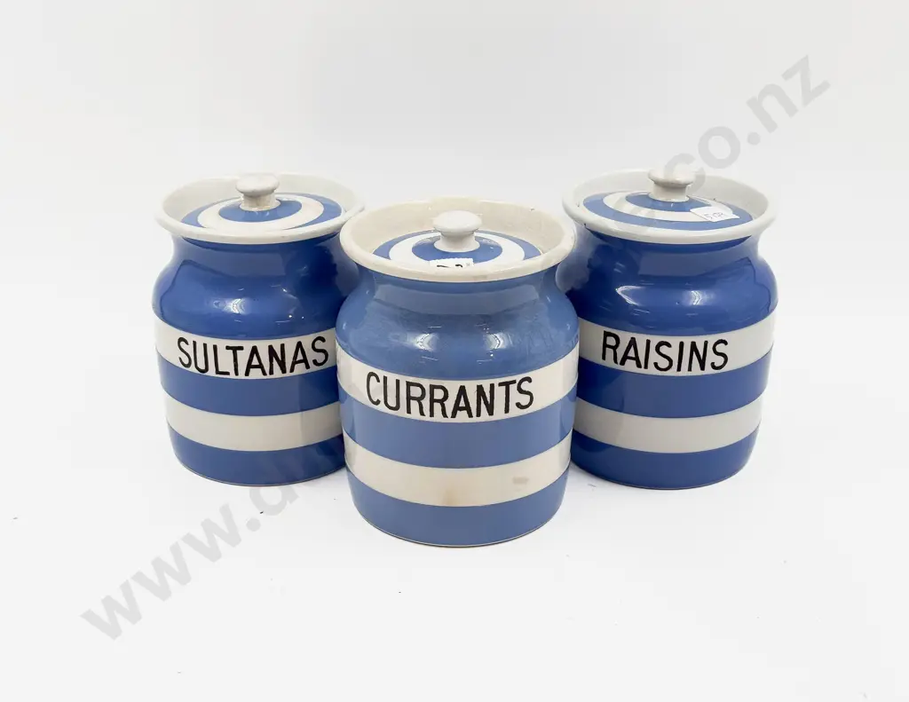 Three T.G. Green Cornish Ware Storage Jars Image 1++