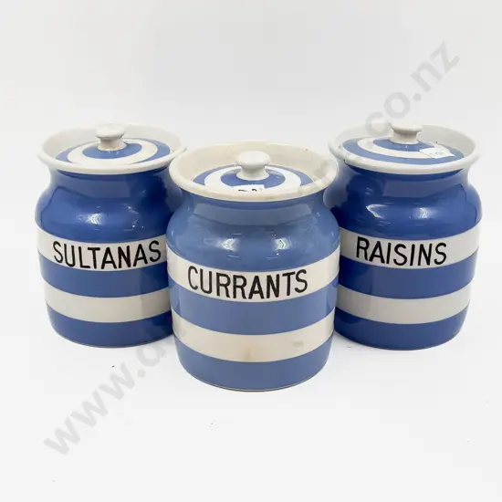 Three T.G. Green Cornish Ware Storage Jars
