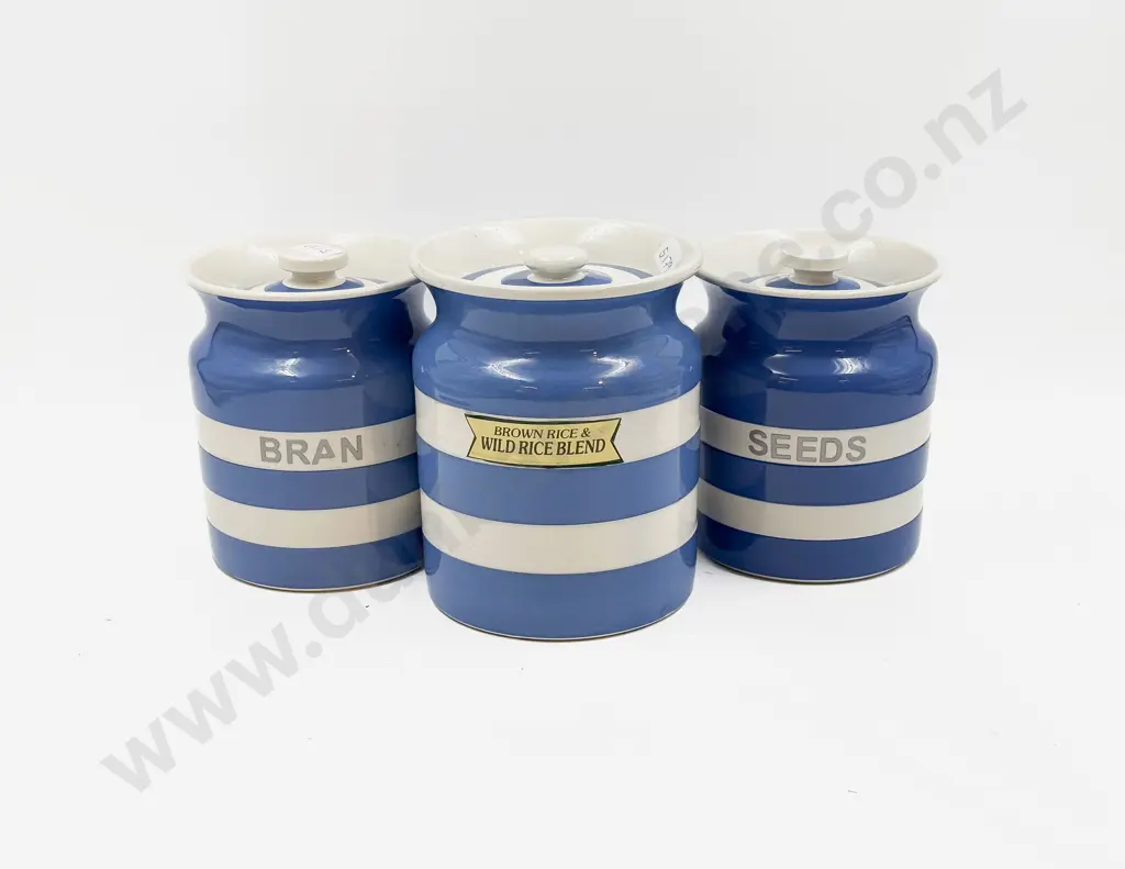 Three T.G. Green Cornish Ware Storage Jars Image 1++