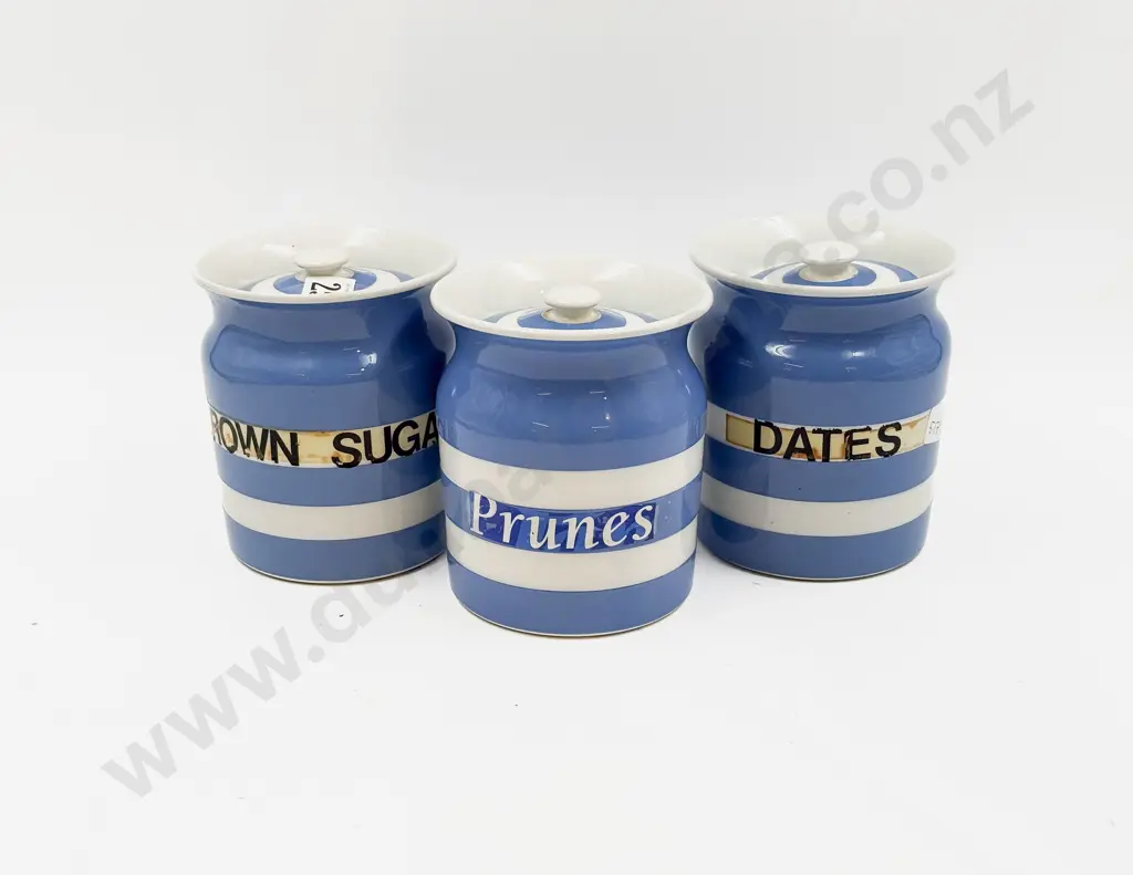 Three T.G. Green Cornish Ware Storage Jars Image 1++