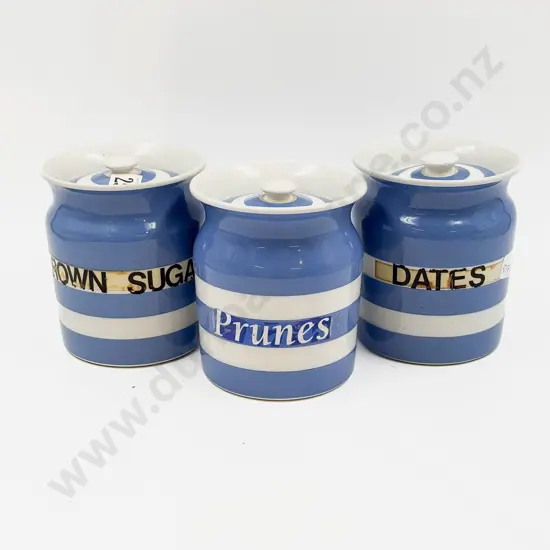 Three T.G. Green Cornish Ware Storage Jars