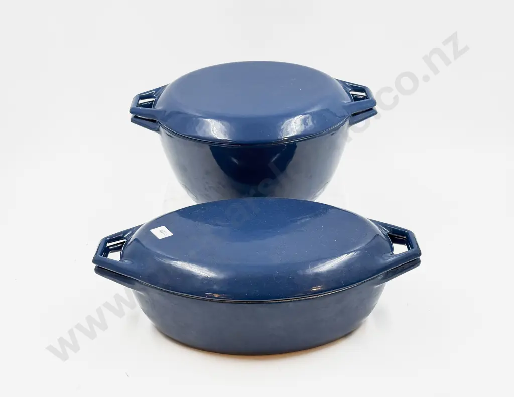 Two Copco Denmark Lidded Oven Dishes Image 1++
