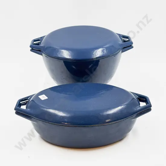 Two Copco Denmark Lidded Oven Dishes
