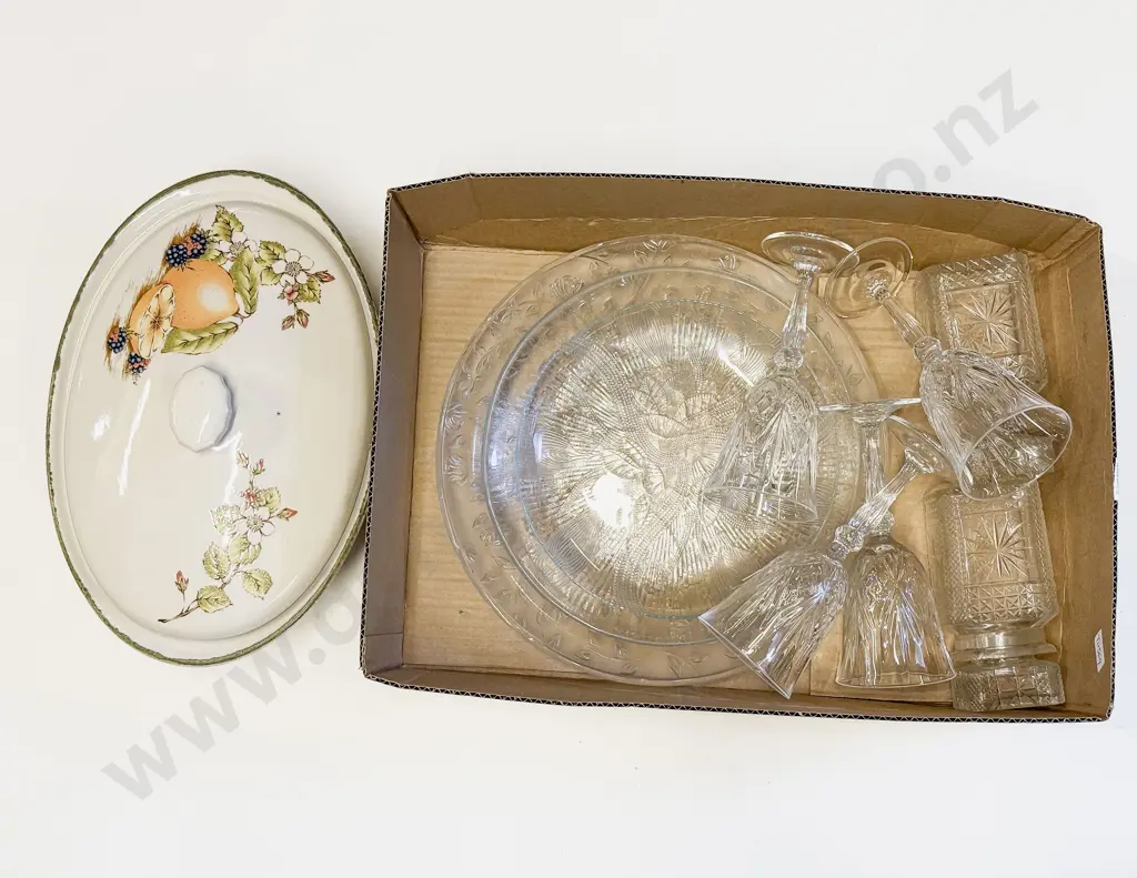 Large Tureen together with Assorted Glassware Image 1++