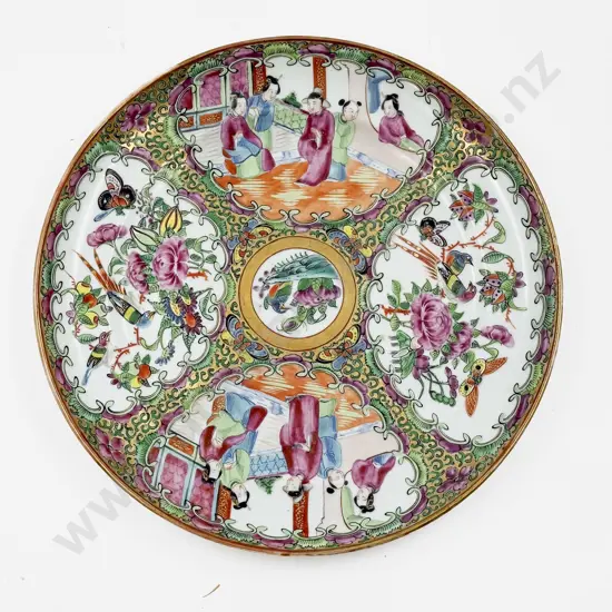 Cantonese Famille Rose Style Shallow Plate