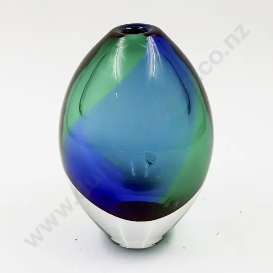 Orrefors "Rosebud" Art Glass Vase