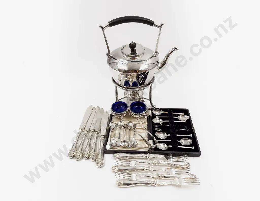 Qty of Assorted S/P incl Cutlery & Spirit Kettle Image 1++