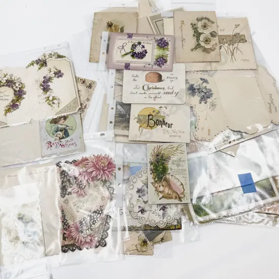Large Qty of Assorted Vintage Handmade & Other Greeting Cards