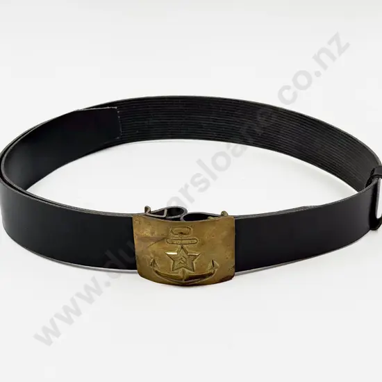 Russian Belt with Anchor/Hammer & Sickle Belt Buckle