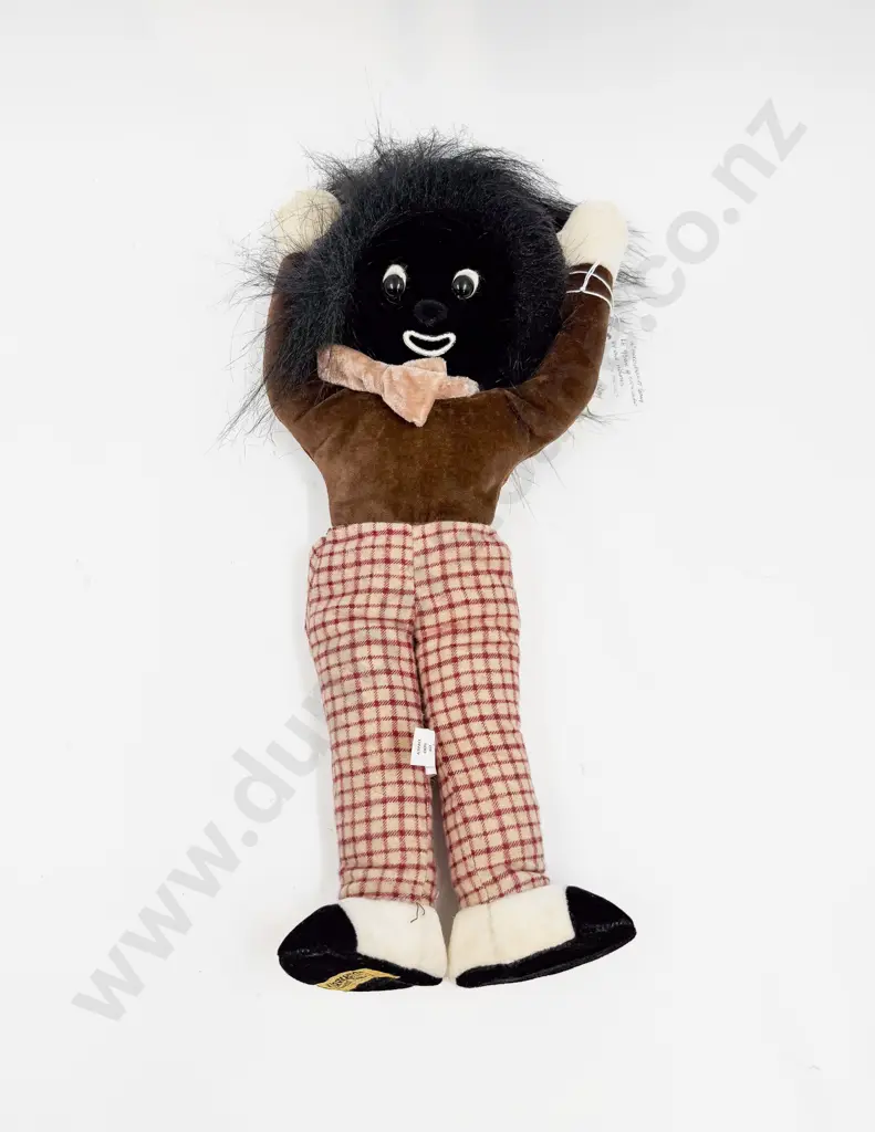 Merrythought Cloth Golly Ltd Ed 95/500 with tags and foot label 36cm bean & soft filled Image 1++