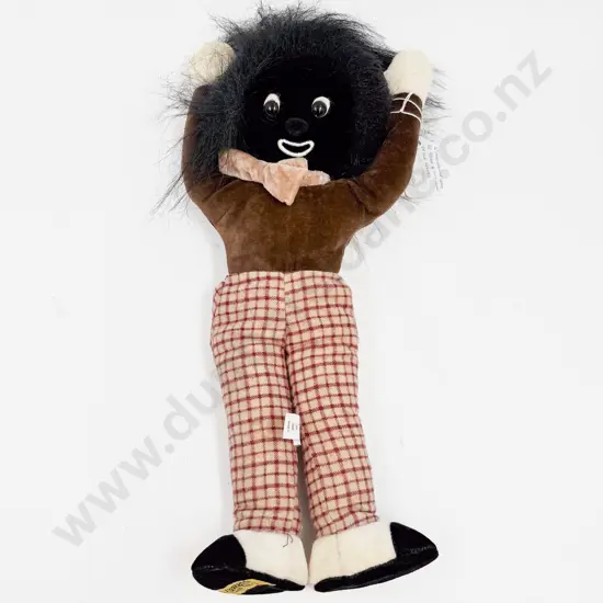 Merrythought Cloth Golly Ltd Ed 95/500 with tags and foot label 36cm bean & soft filled