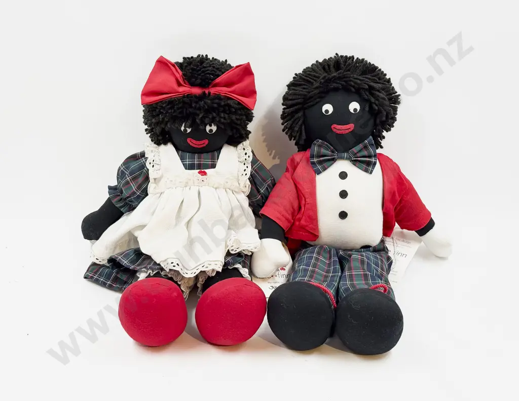 Kate Finn Australia Juliet and Joshua Cloth Rag Dolls 42cm Image 1++