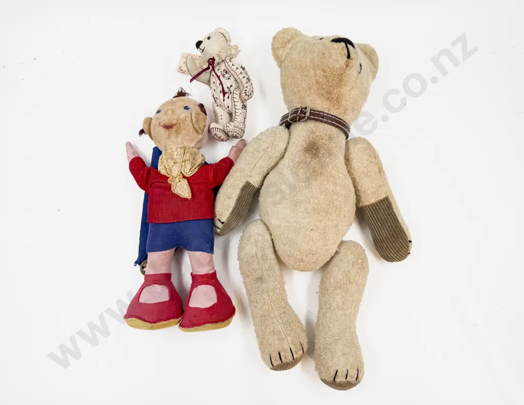 Vintage Cloth Noddy with Teddy Bear and Craft Bear Image 1++