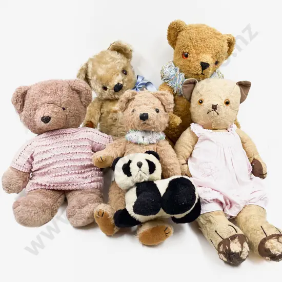 Collection of Vintage Teddy Bears including Chad Valley and Pedigree