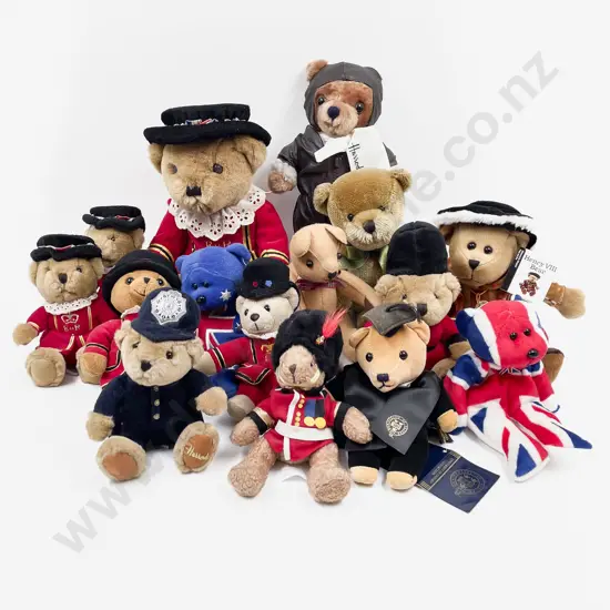 Collection of Harrods and English Souvenir Teddy Bears