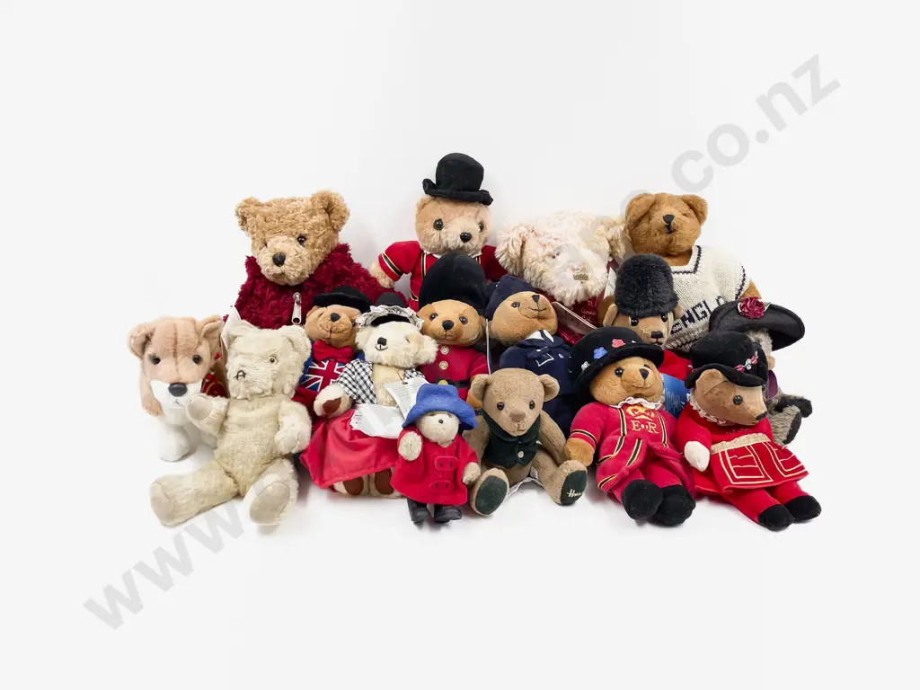 Collection of Harrods and English Souvenir Teddy Bears Image 1++