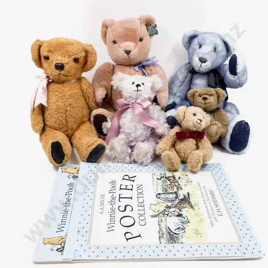 Collection of Both Commercial and Craft Teddy Bears