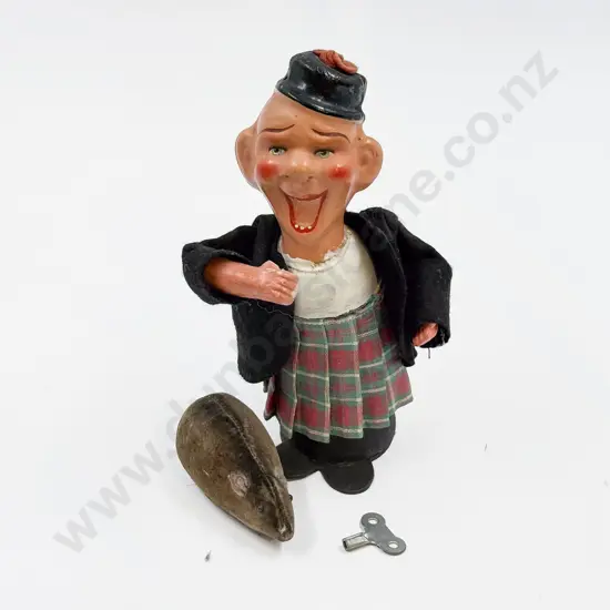 Vintage Composition Novelty Toy and Clockwork Mouse (no tail)