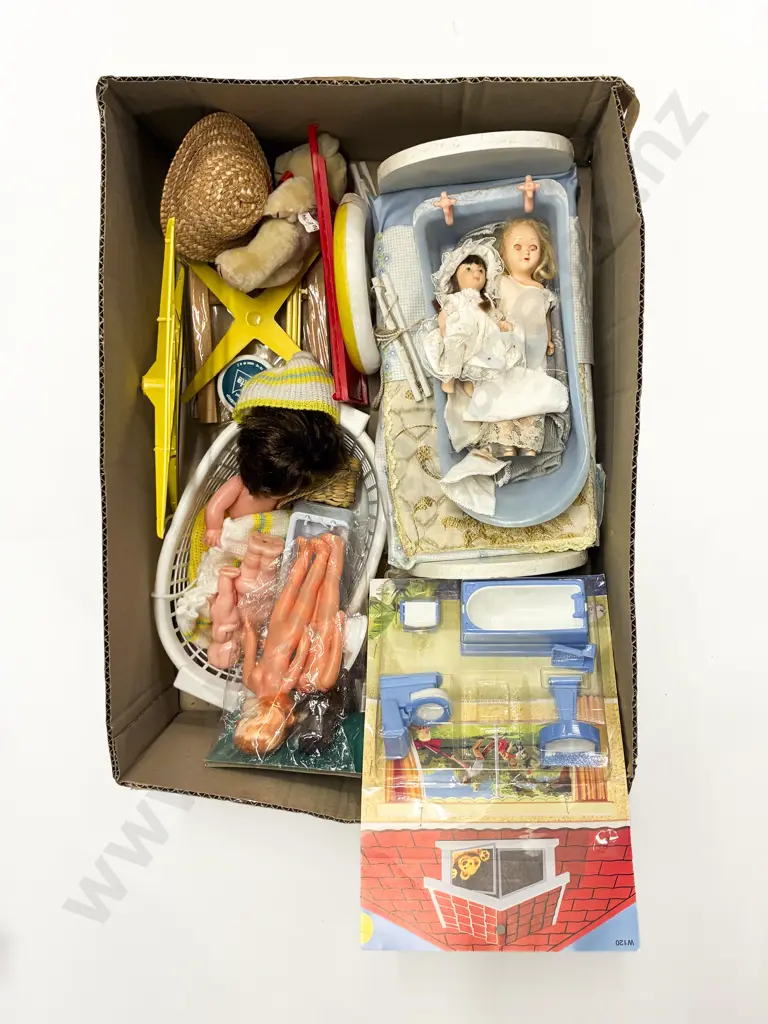 Assorted Dolls with Dolls Furniture and Collectables Image 1++