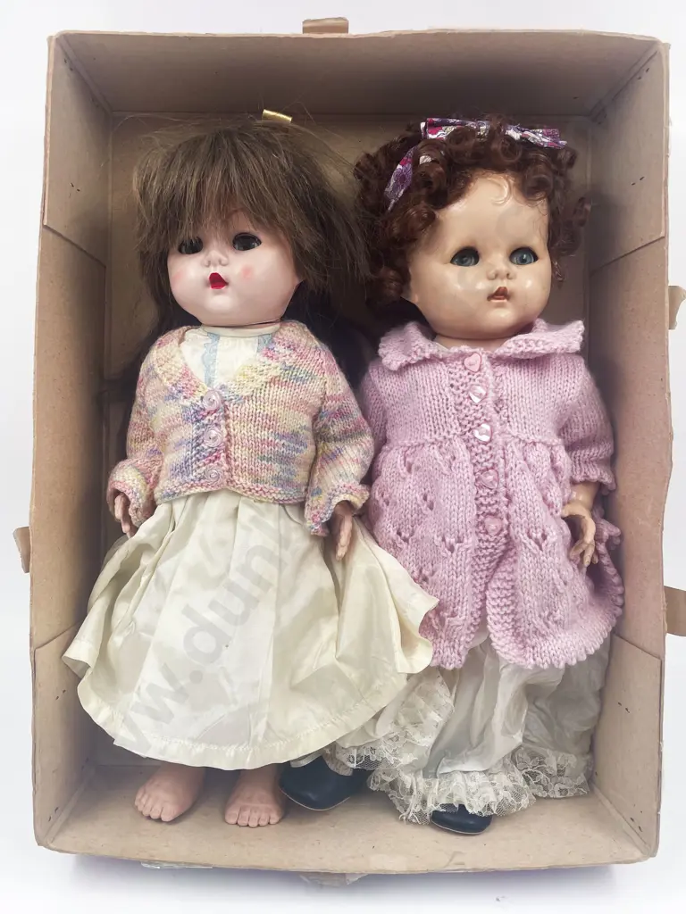 Two NZ Pedigree Hard Plastic Dolls Image 1++