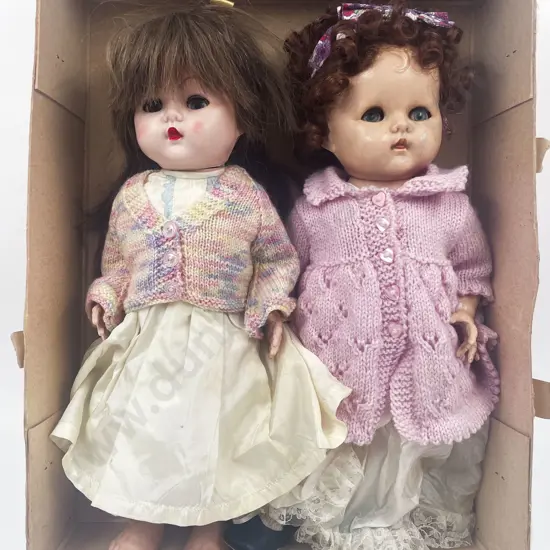 Two NZ Pedigree Hard Plastic Dolls