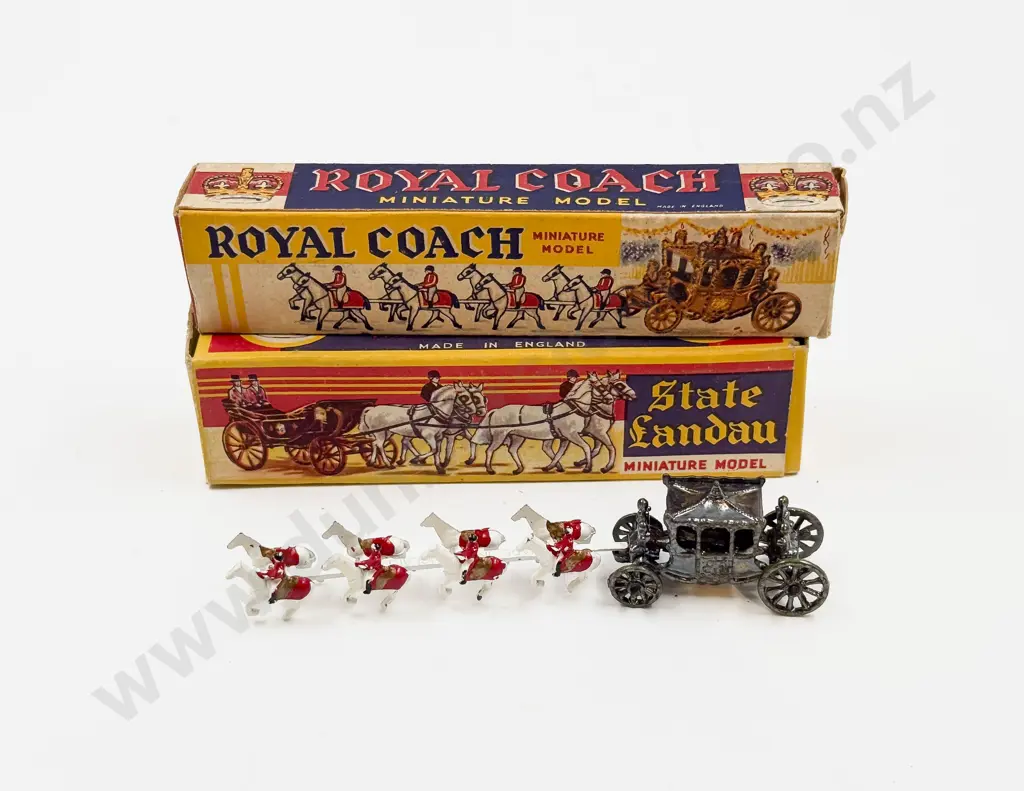 Two Boxed Benbros Miniature State & Royal Coaches Image 1++