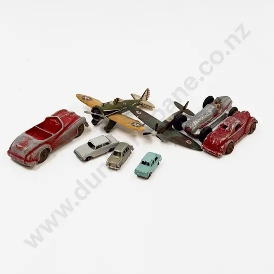 Six Diecast Models Two Plain Kit Models