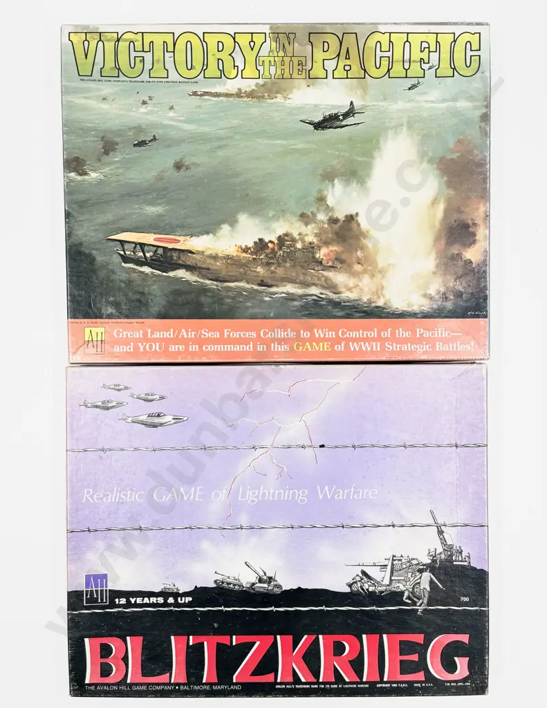 Five Various Boxed Vintage War Games Image 1++