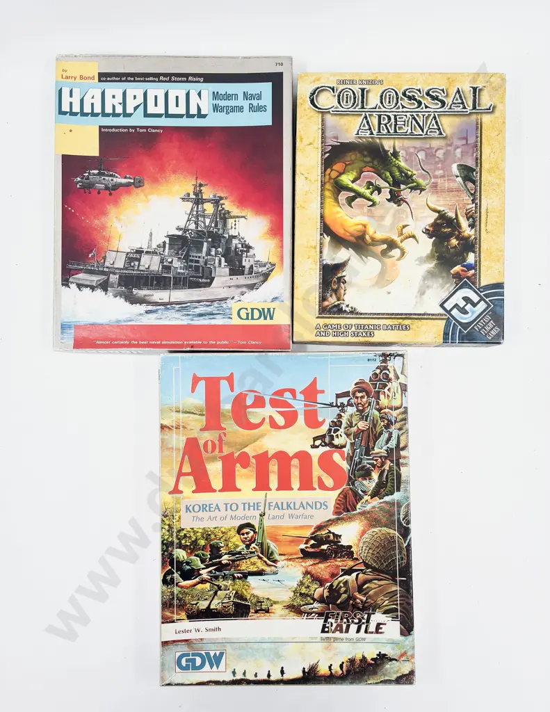 Five Various Boxed Vintage War Games Image 1++