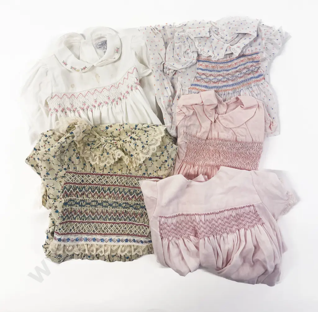 Qty Vintage Toddler Clothing including Smocked Dresses Image 1++
