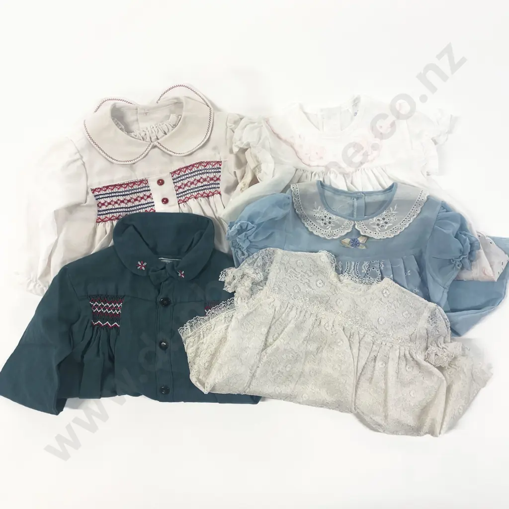 Qty Vintage Toddler Clothing including Smocked Dresses Image 1++