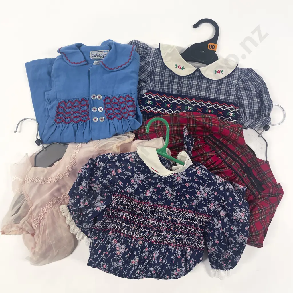 Qty Vintage Toddler Clothing including Smocked Dresses Image 1++