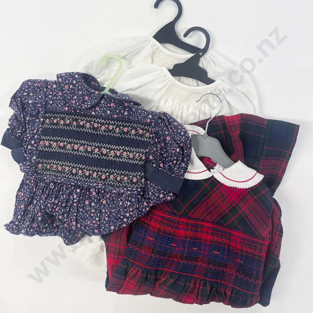 Qty Vintage Toddler Clothing including Smocked Dresses Image 1++